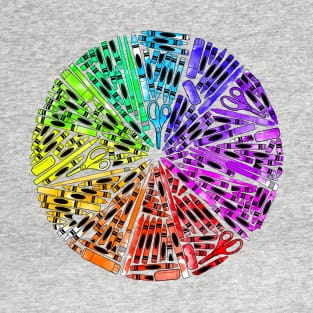 School Supply Color Wheel T-Shirt